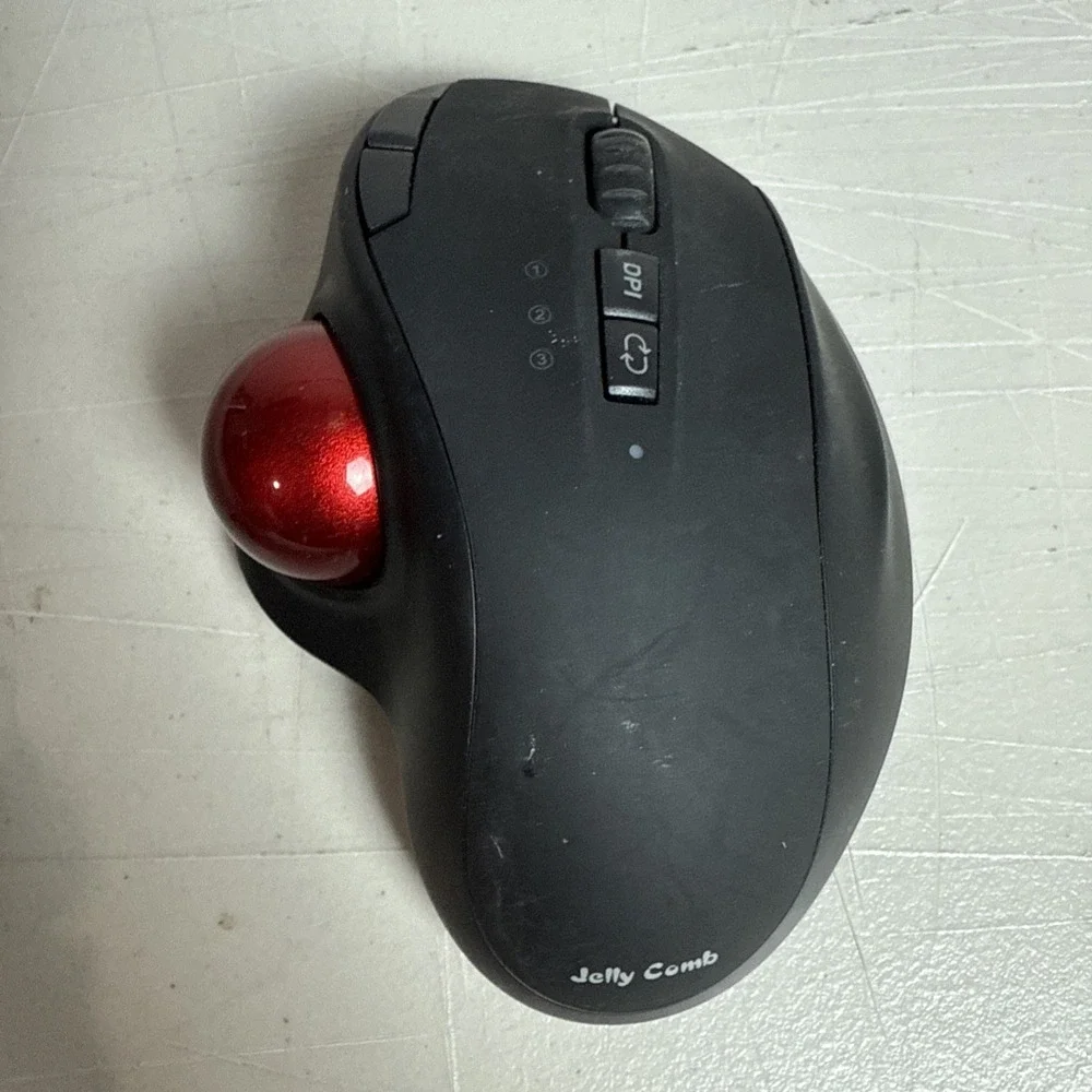 Jelly Comb MT50 Wireless Trackball Mouse Rechargeable Ergonomic Office Home Game